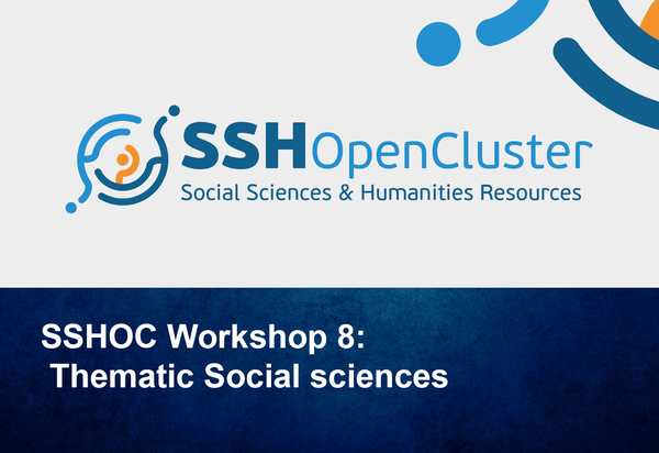 SSHOC Workshops: Thematic Social sciences