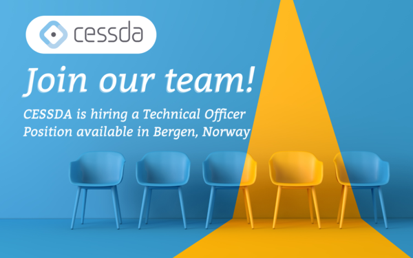 CESSDA is hiring a Technical Officer