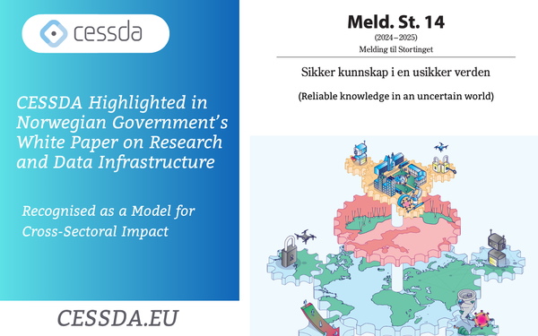 CESSDA Highlighted in Norwegian Government’s White Paper on Research and Data Infrastructure