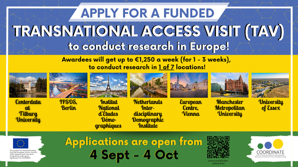 The 4th COORDINATE Transnational Access Visits call launched!